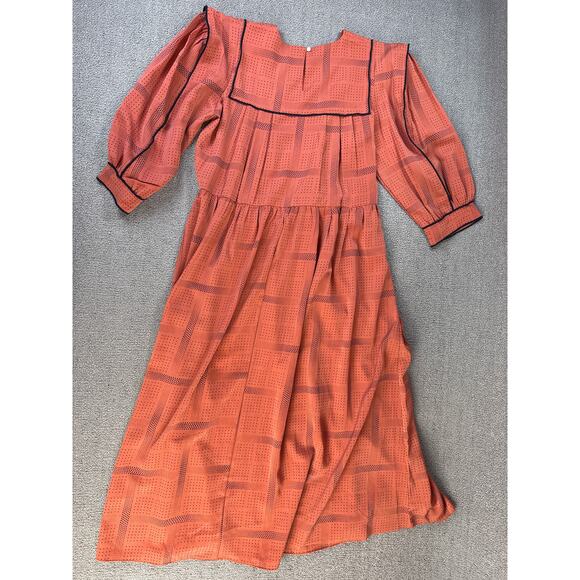 Franco Dress by Korea Midi Prairie Cottagecore Peasant Pioneer Trad Wife Small - Picture 2 of 8